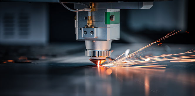 Laser cutting metal
