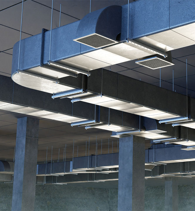 Thunder Bay Commercial HVAC ductwork